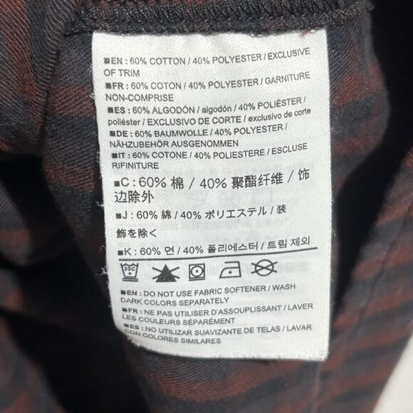 Arc'teryx Bernal Shirt Men's L Plaid Check Hidden Snap Long Sleeve Gorpcore Camp - Picture 4 of 9